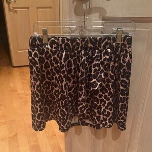 Coco + Carmen Animal Print Swim Coverup Skirt